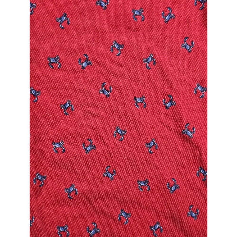 Brooks Brothers 346 Mens Small Red Crab Print Polo Shirt 100% Cotton - Picture 8 of 8